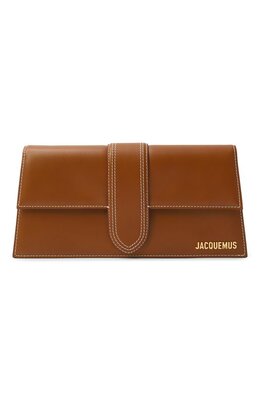 Jacquemus: Коричневая сумка  Le Bambino Long