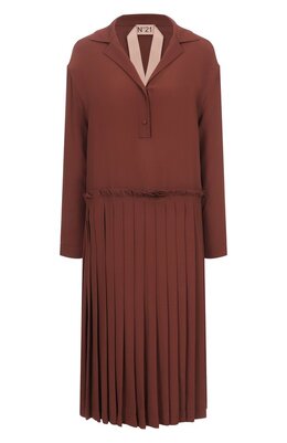 N21: Коричневое платье 