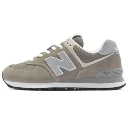 New Balance: Серые кеды  574