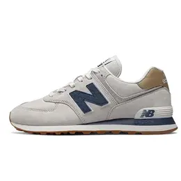 New Balance: Серые кеды  574