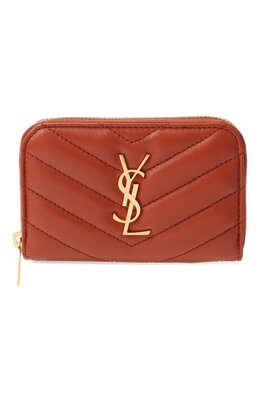 Saint Laurent: Оранжевый кошелёк 