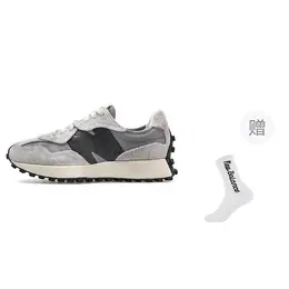 New Balance: Серые кеды  327