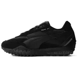PUMA: Чёрные кеды 