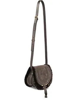 Chloé: Коричневая сумка через плечо  Marcie