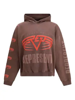 Represent: Коричневая толстовка 