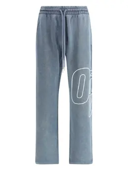 Off-White: Голубые брюки  Arrow
