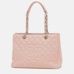 Chanel: Розовая сумка-шоппер 