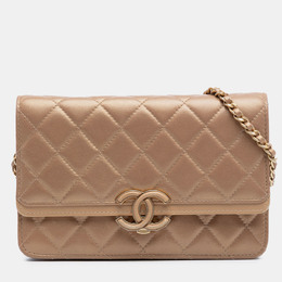 Chanel: Коричневый кошелёк 
