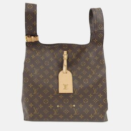 Louis Vuitton: Коричневая сумка 