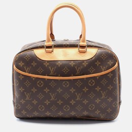 Louis Vuitton: Коричневая сумка  Deauville