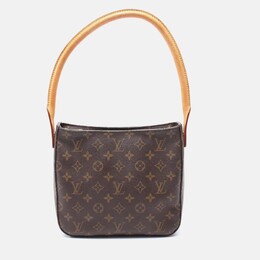 Louis Vuitton: Коричневая сумка  Looping