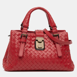 Bottega Veneta: Красная сумка  Intrecciato