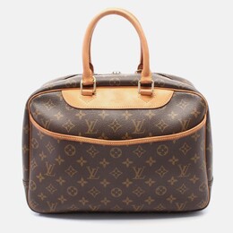 Louis Vuitton: Коричневая сумка  Deauville