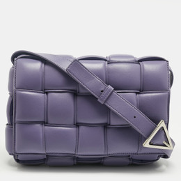 Bottega Veneta: Фиолетовая сумка  Cassette