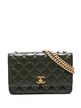 CHANEL Pre-Owned: Сумка цвета хаки 