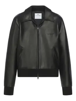 Courrèges: Кожаная куртка 