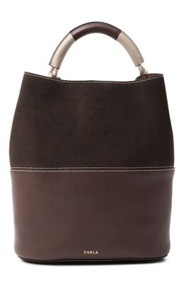 Furla: Коричневая сумка 
