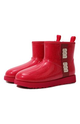 UGG: Розовые ботинки  Classic Clear Mini
