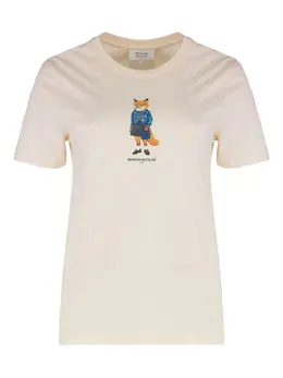 Maison Kitsuné: Футболка с принтом 