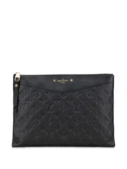 Louis Vuitton Pre-Owned: Чёрный клатч 