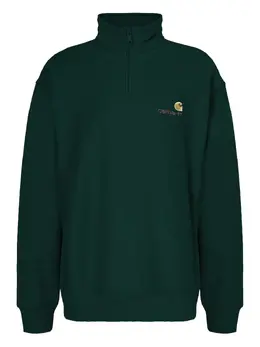 Carhartt WIP: Зелёный свитшот  American