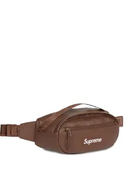 Supreme: Коричневая поясная сумка 