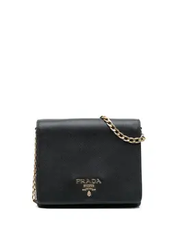 Prada Pre-Owned: Чёрная сумка через плечо 
