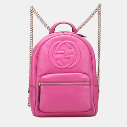 Gucci: Розовый рюкзак  Soho