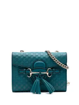 Gucci Pre-Owned: Голубая сумка через плечо 