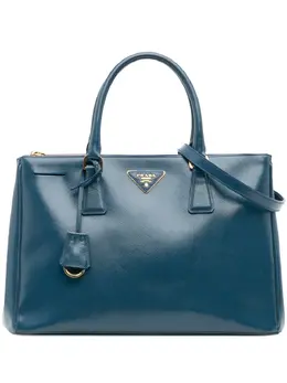 Prada Pre-Owned: Голубая сумка 