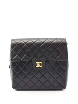 CHANEL Pre-Owned: Чёрный рюкзак 