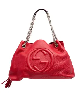 Gucci Pre-Owned: Красная сумка-шоппер 