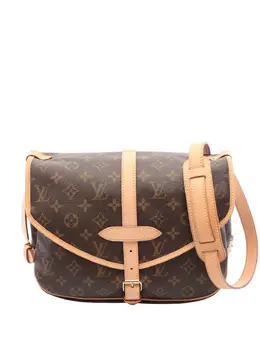 Louis Vuitton Pre-Owned: Коричневая сумка через плечо 