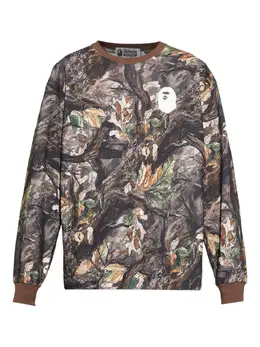 A BATHING APE®: Футболка с длинным рукавом 