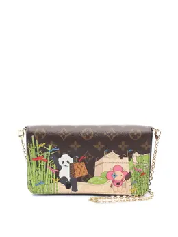 Louis Vuitton Pre-Owned: Коричневая сумка через плечо 