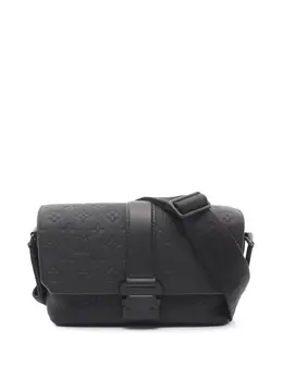 Louis Vuitton Pre-Owned: Кожаный плащ 