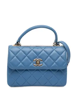 CHANEL Pre-Owned: Голубая сумка 