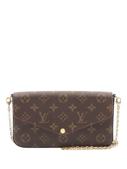 Louis Vuitton Pre-Owned: Коричневая сумка через плечо 
