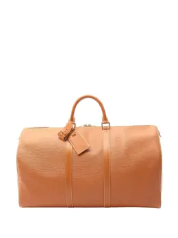Louis Vuitton Pre-Owned: Коричневая дорожная сумка 