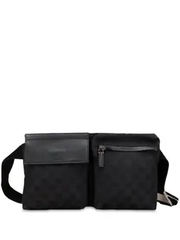 Gucci Pre-Owned: Чёрная поясная сумка 
