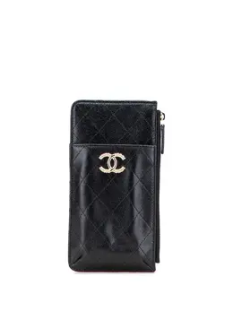 CHANEL Pre-Owned: Чёрный картхолдер 
