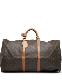 Louis Vuitton Pre-Owned: Коричневая дорожная сумка 