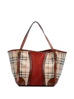 Burberry Pre-Owned: Коричневая сумка-шоппер 