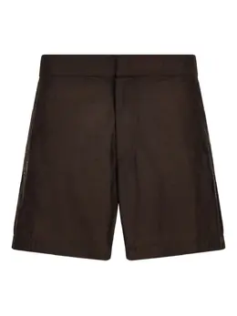 Ferragamo: Коричневые шорты  Bermuda