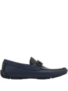 Ferragamo: Голубые туфли  Gancini