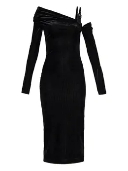 Versace Jeans Couture: Платье с открытыми плечами 