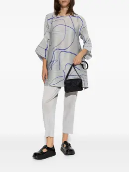 Pleats Please Issey Miyake: Светлые брюки 