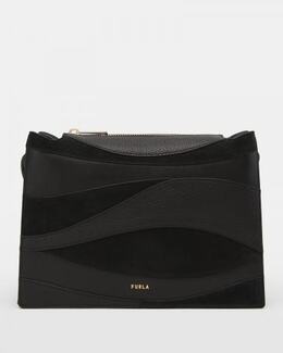 FURLA: Чёрная сумка 