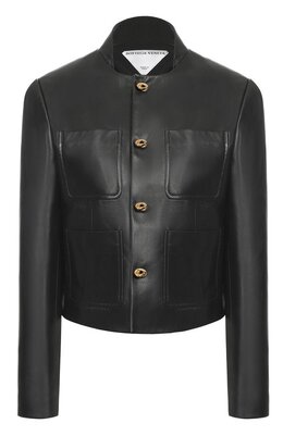 Bottega Veneta: Кожаный жакет 