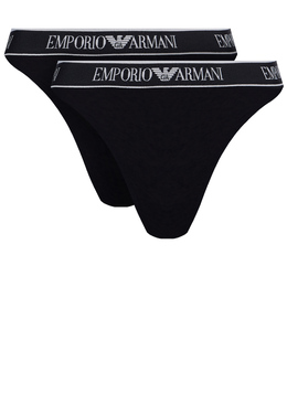 EMPORIO ARMANI Underwear: Чёрные трусы 